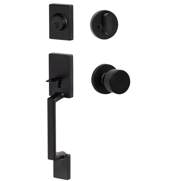 Baldwin Blakely Handleset with Single Cylinder Deadbolt and Door Knob